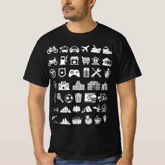 Camiseta Presente engraçado para Viagem de 40 Ícones
