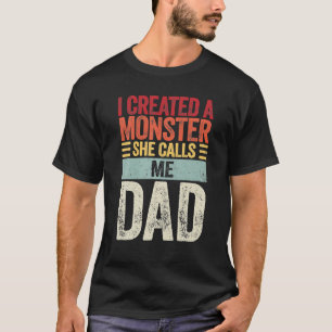 Camiseta Presente Engraçado por Pai da Filha do Primeiro Pa