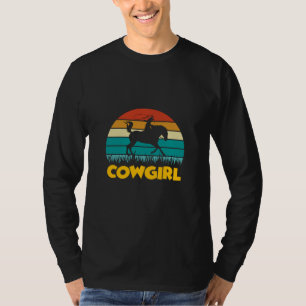 Camiseta Presente Equestre   Vintage Cowgirl