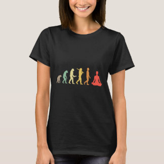 Camiseta Presente Evolução de Yoga Retro Para Yogis e Amant
