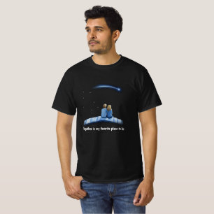 Camiseta presente fantástico de estrela cadente para namora