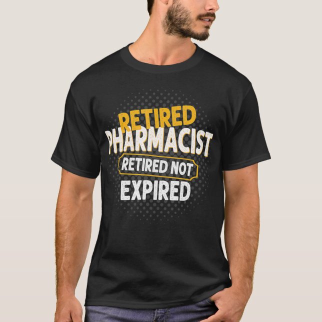 Camiseta Presente Farmacêutico Aposentado Para Pai Mãe (Frente)