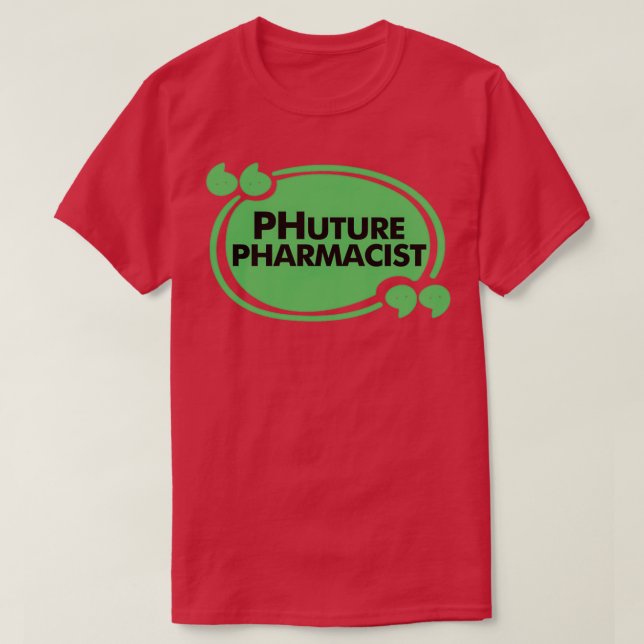 Camiseta Presente Farmacêutico Futuro para Estudante Farmac (Frente do Design)