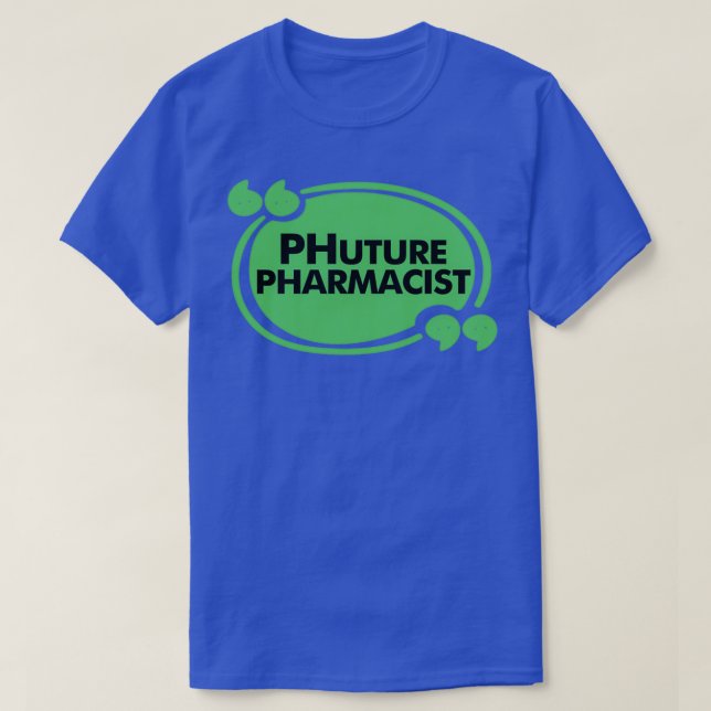 Camiseta Presente Farmacêutico Futuro para Estudante Farmac (Frente do Design)