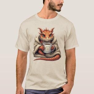 Camiseta Presente Feio de Dragão Barbudo de Natal para Aman