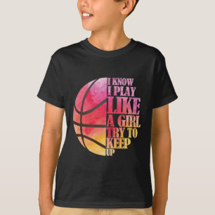 Camiseta Presente feminino de basquete - Jogue como uma gar