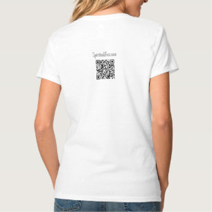 Camiseta Presente feroz, Camisa-T-Pescoço feminino, branco