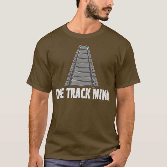 Camiseta Presente Ferroviário de Mente Útil do Comboio (Frente)
