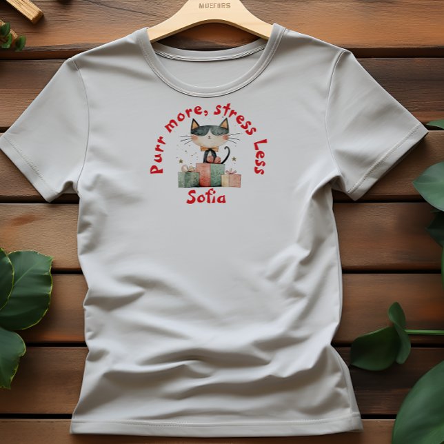 Camiseta Presente Festivo Irônico Nome do amante de gato T- (Criador carregado)