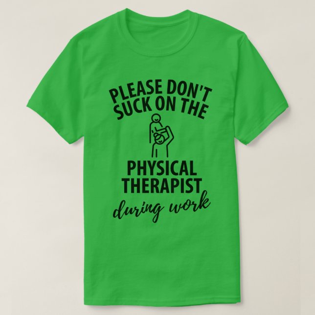 Camiseta presente fisioterapeuta de fisioterapia dizendo en (Frente do Design)