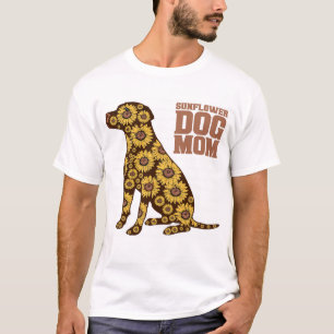 Camiseta Presente Floral para Mãe de Cachorro Amante de Gir