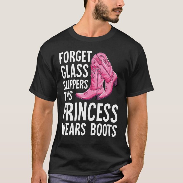 Camiseta Presente Fofo de Vaqueira para Mulheres Princesa d (Frente)