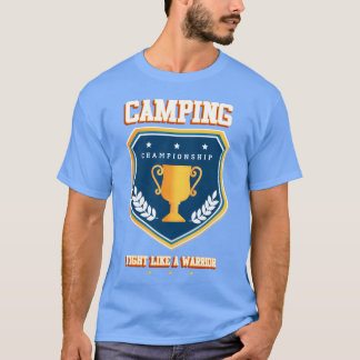 Camiseta Presente fofo para menina que acampa