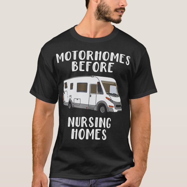 Camiseta Presente Funny RV Motorhome Para Mais velho (Frente)