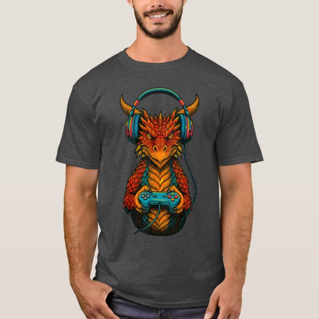 Camiseta Presente Gamer Dragon Gaming (Frente)