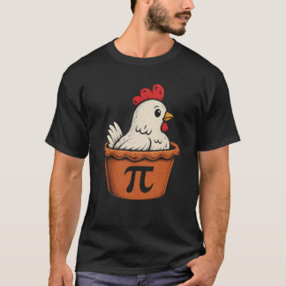 Camiseta Presente Geek de Piada de Frango com Pi para Amant