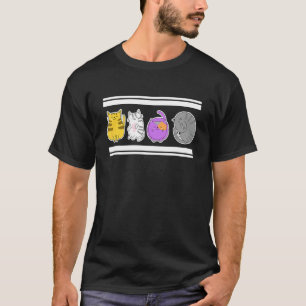 Camiseta Presente Gênero Fluido Amante de Animais Gatos Fof