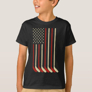 Camiseta Presente Goleiro de Hóquei Bandeira EUA Hóquei no 