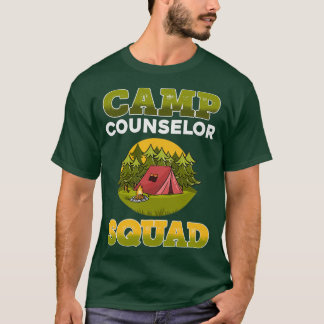 Camiseta Presente gráfico de acampamento de quadrilha de co