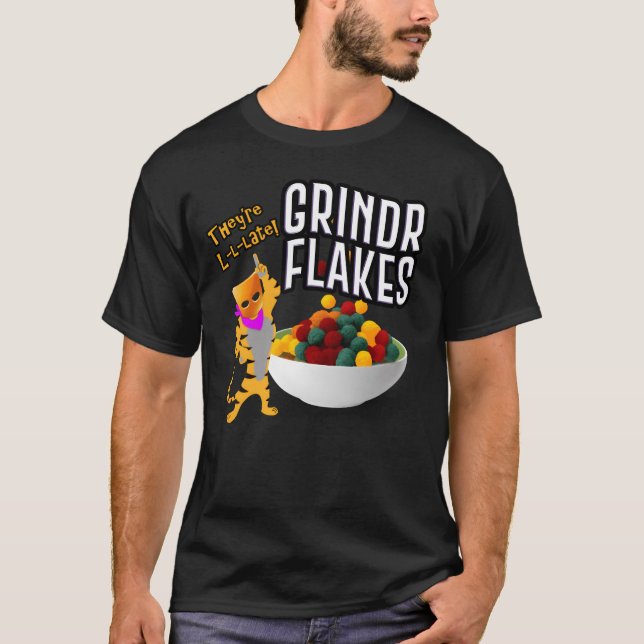 Camiseta Presente Grindr Flakes (Frente)