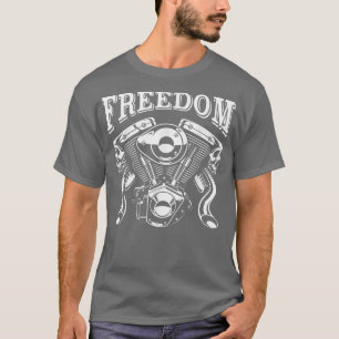 Camiseta Presente Homem Biker Roupa de Moto Liberdade