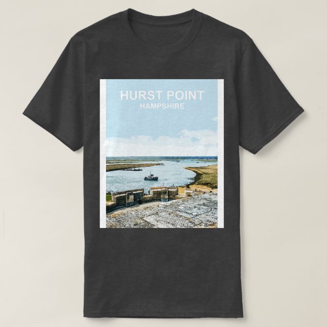 Camiseta Presente Hurst Point Hampshire New Forest Viagem p (Frente do Design)