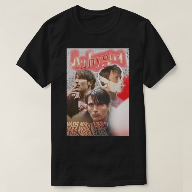 Camiseta Presente Ideia Mads Ator Mikkelsen Funny Gift (Frente do Design)