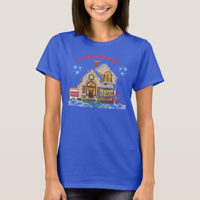 Camiseta presente imobiliário de Natal para casas de Natal  (Frente)
