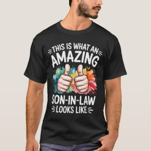 Camiseta Presente incrível genro marido pai engraçado