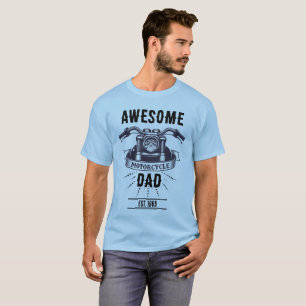 Camiseta Presente Incrível para Pai Motociclista