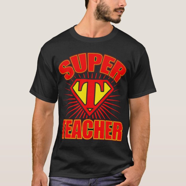 Camiseta Presente Incrível Super Herói Professor (Frente)