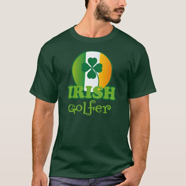 Camiseta Presente irlandês do jogador de golfe (Frente)