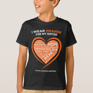 Camiseta Presente Irmã Roupa Orange Sclerose Múltipla A