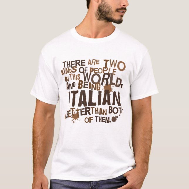 Camiseta Presente italiano (engraçado) (Frente)