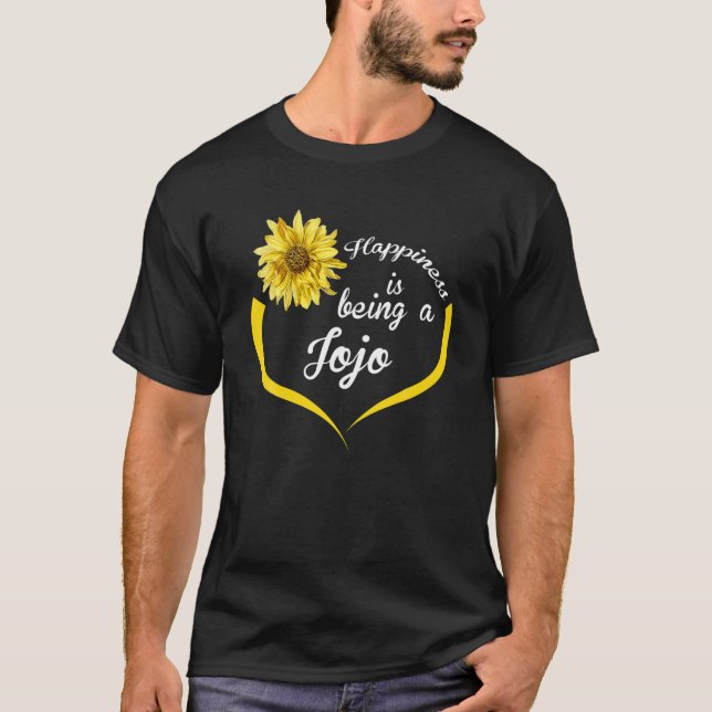 Camiseta Presente Jojo: A Felicidade é Ser Um Jojo (Frente)