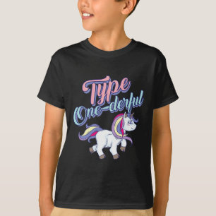 Camiseta Presente Legal de Diabético Unicorn Tipo Um Maravi