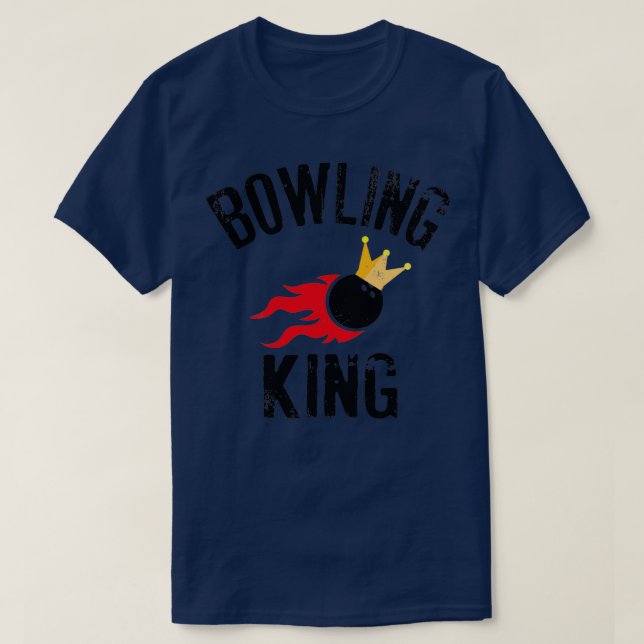 Camiseta Presente Legal do Rei boliche para os Bowlers T (Frente do Design)