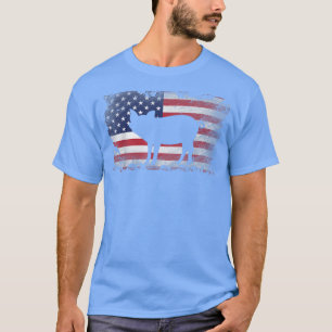 Camiseta Presente Legal Pig American Flag Pig Lover