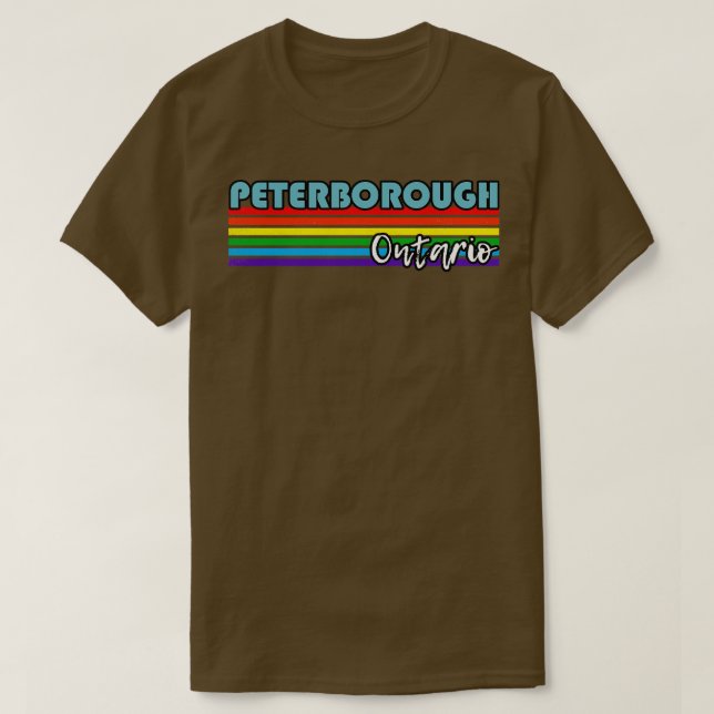 Camiseta Presente LGBT de Peterborough Ontario Pride Peterb (Frente do Design)