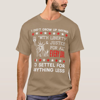 Camiseta Presente Liberdade e Justiça Para Todos