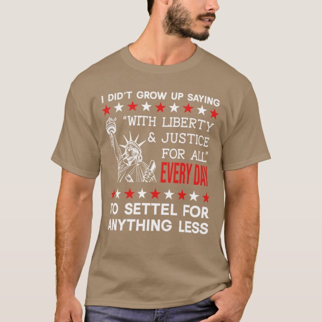 Camiseta Presente Liberdade e Justiça Para Todos (Frente)