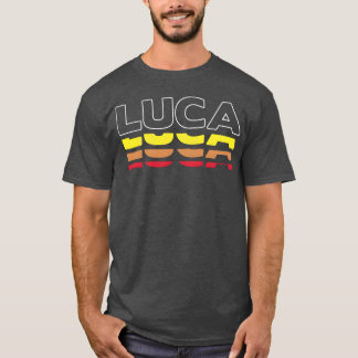 Camiseta Presente Luca Primeiro Nome Divertido Vintage Pôr