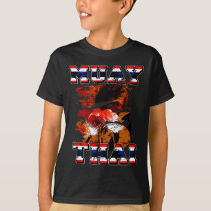Camiseta Presente Lutador de Boxe Tailandês Tailândia Arte