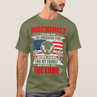 Camiseta Presente Machinista de Bandeira Americano