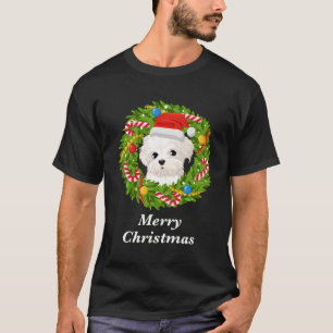 Camiseta Presente Maltês Para Cachorros Homens Mulheres Cri