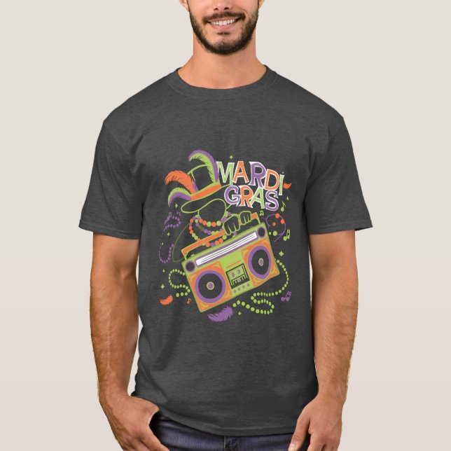 Camiseta Presente Mardi Remi Beads Beats Boom Boes (Frente)