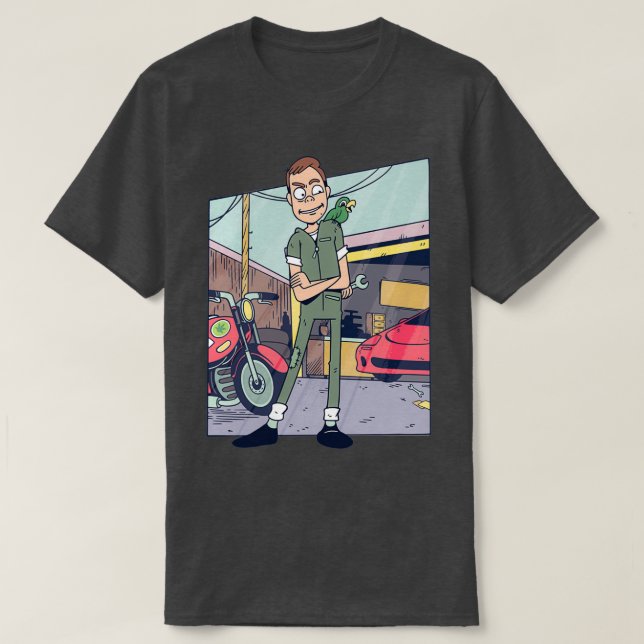 Camiseta Presente mecânico de Ferramentas Mecânicas (2) (Frente do Design)