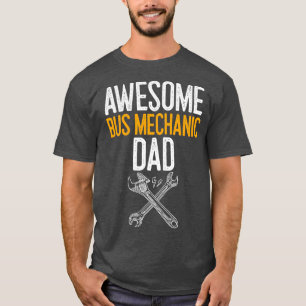 Camiseta Presente mecânico de Pai de barramento incrível