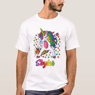 Camiseta Presente Menina Unicórnio Nome Personaliz