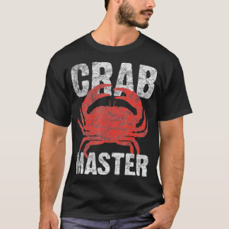 Camiseta presente mestre de caranguejo vintage para amantes